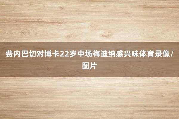 费内巴切对博卡22岁中场梅迪纳感兴味体育录像/图片