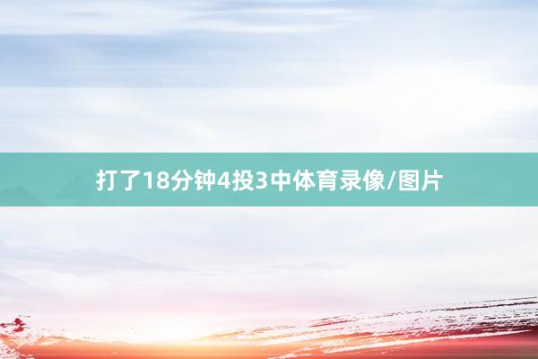打了18分钟4投3中体育录像/图片