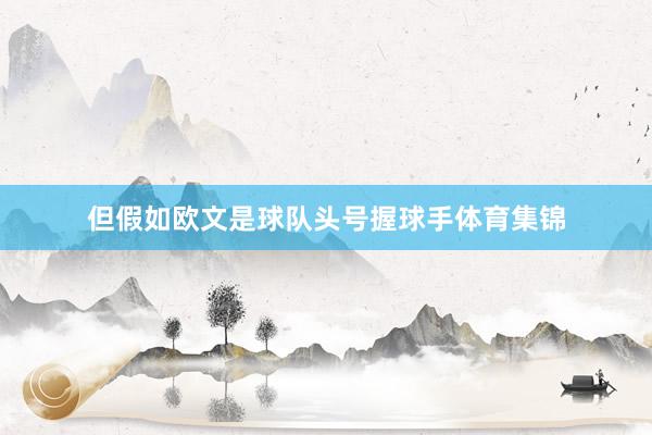 但假如欧文是球队头号握球手体育集锦